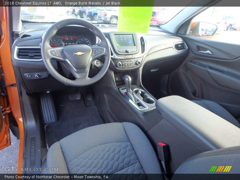 Orange Burst Metallic / Jet Black 2018 Chevrolet Equinox LT AWD