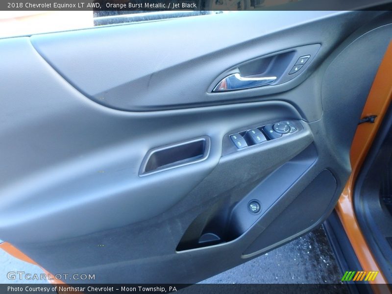 Orange Burst Metallic / Jet Black 2018 Chevrolet Equinox LT AWD