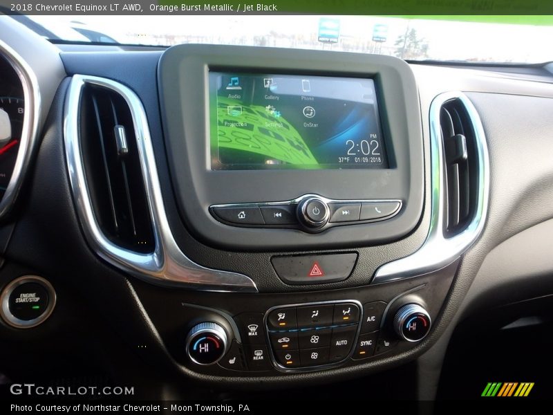 Orange Burst Metallic / Jet Black 2018 Chevrolet Equinox LT AWD