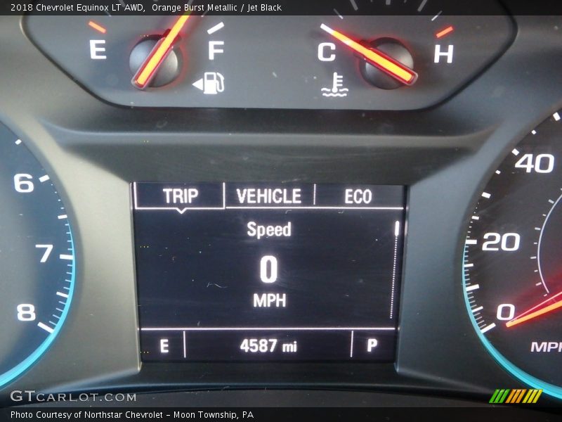 Orange Burst Metallic / Jet Black 2018 Chevrolet Equinox LT AWD