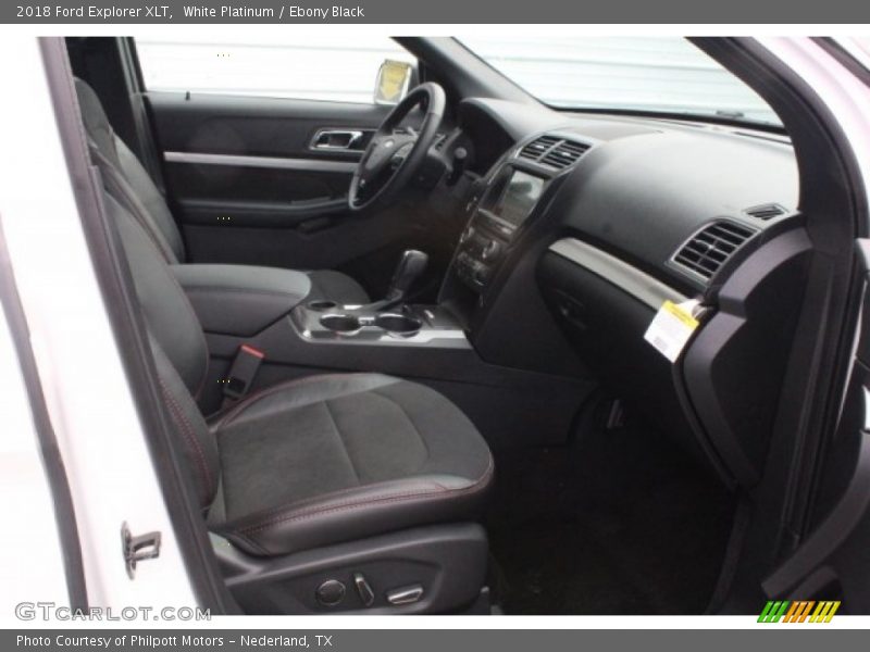 White Platinum / Ebony Black 2018 Ford Explorer XLT