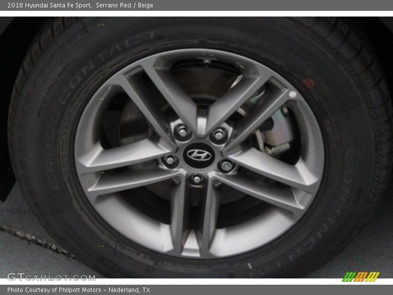 Serrano Red / Beige 2018 Hyundai Santa Fe Sport