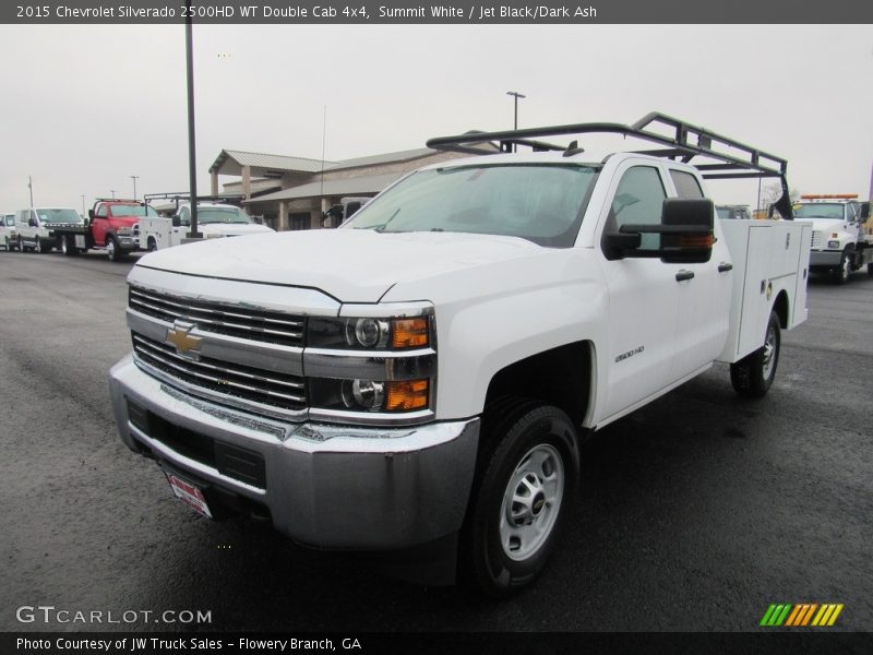 Summit White / Jet Black/Dark Ash 2015 Chevrolet Silverado 2500HD WT Double Cab 4x4