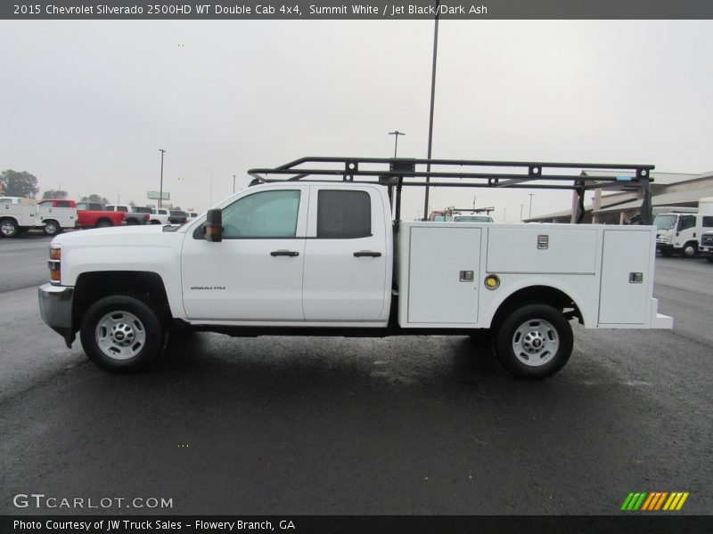 Summit White / Jet Black/Dark Ash 2015 Chevrolet Silverado 2500HD WT Double Cab 4x4