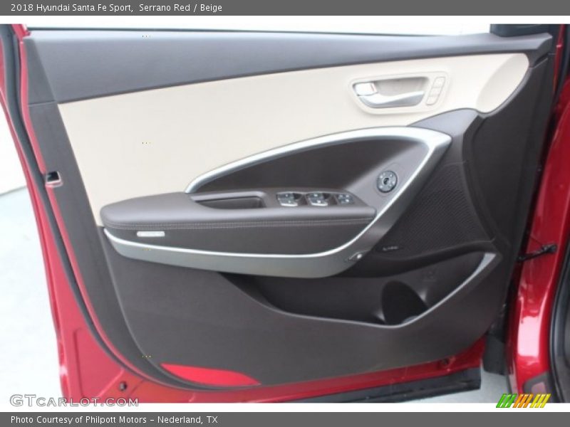 Serrano Red / Beige 2018 Hyundai Santa Fe Sport