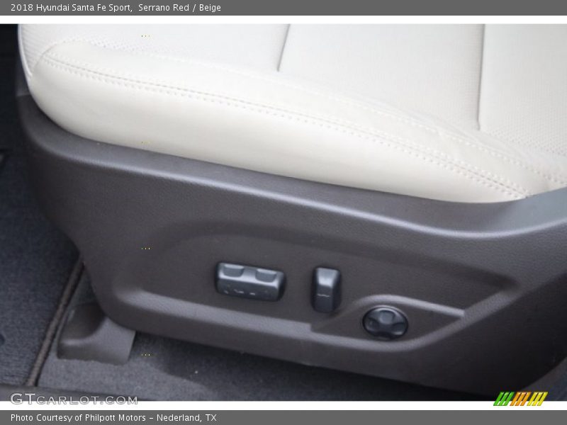 Serrano Red / Beige 2018 Hyundai Santa Fe Sport