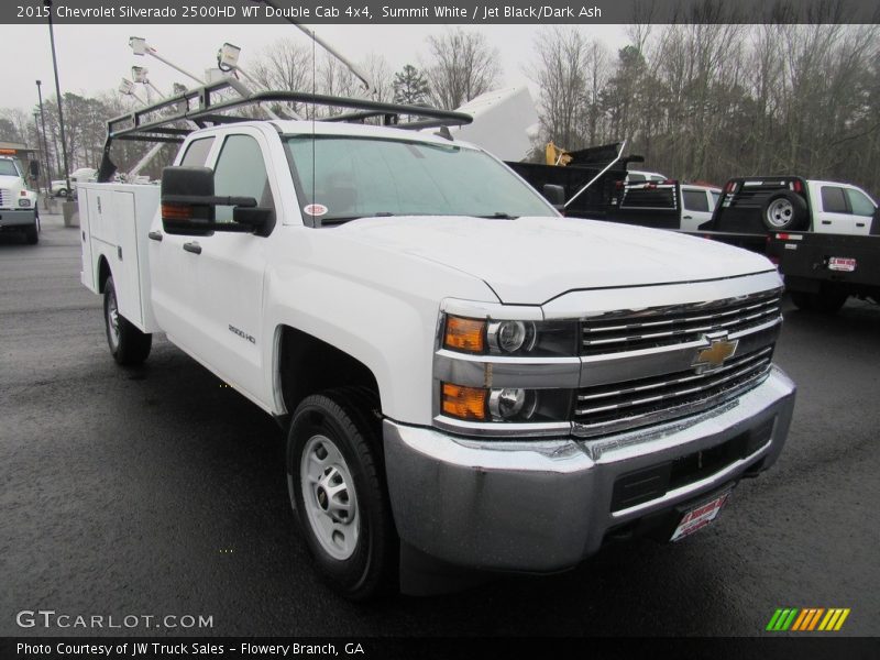 Summit White / Jet Black/Dark Ash 2015 Chevrolet Silverado 2500HD WT Double Cab 4x4