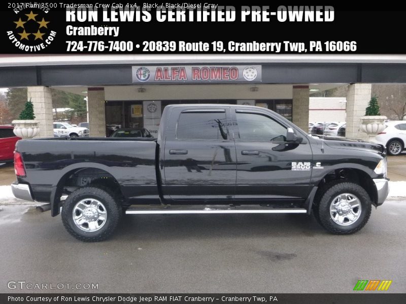 Black / Black/Diesel Gray 2017 Ram 3500 Tradesman Crew Cab 4x4