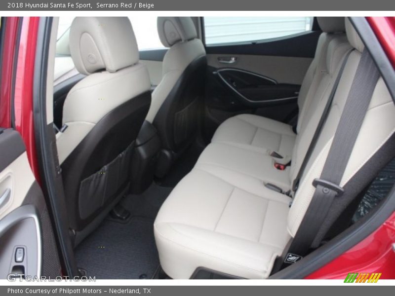 Serrano Red / Beige 2018 Hyundai Santa Fe Sport