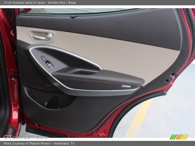 Serrano Red / Beige 2018 Hyundai Santa Fe Sport