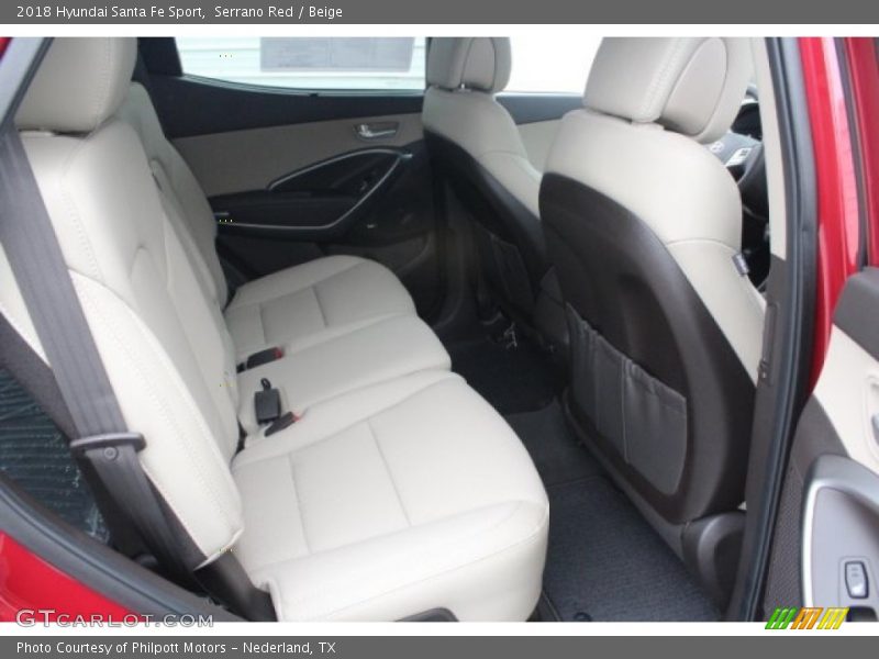 Serrano Red / Beige 2018 Hyundai Santa Fe Sport