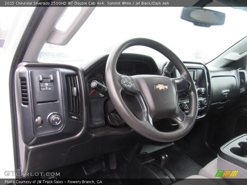 Summit White / Jet Black/Dark Ash 2015 Chevrolet Silverado 2500HD WT Double Cab 4x4