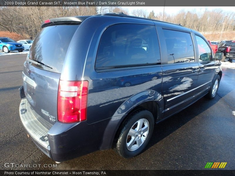 Modern Blue Pearl / Dark Slate Gray/Light Shale 2009 Dodge Grand Caravan SXT