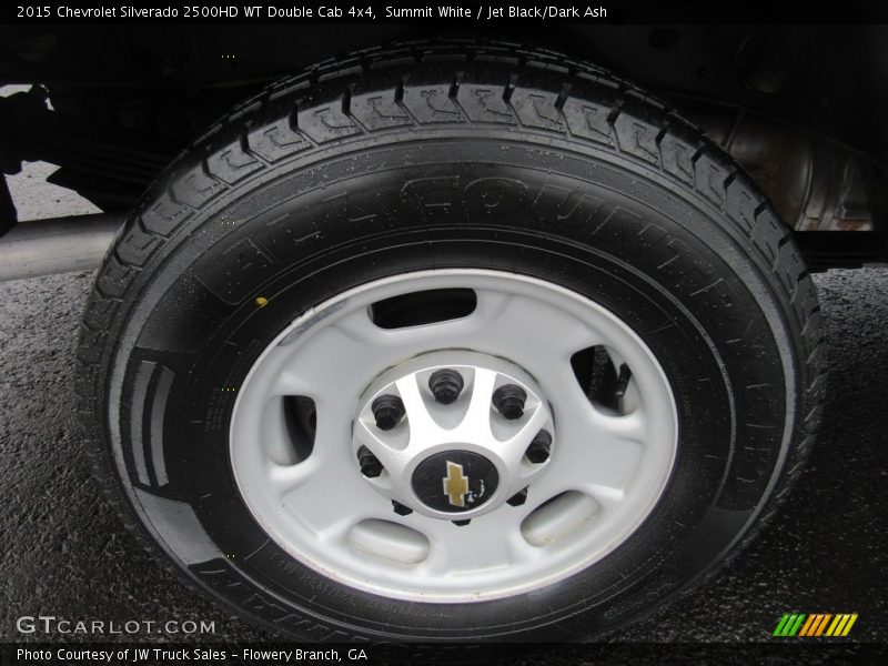 Summit White / Jet Black/Dark Ash 2015 Chevrolet Silverado 2500HD WT Double Cab 4x4