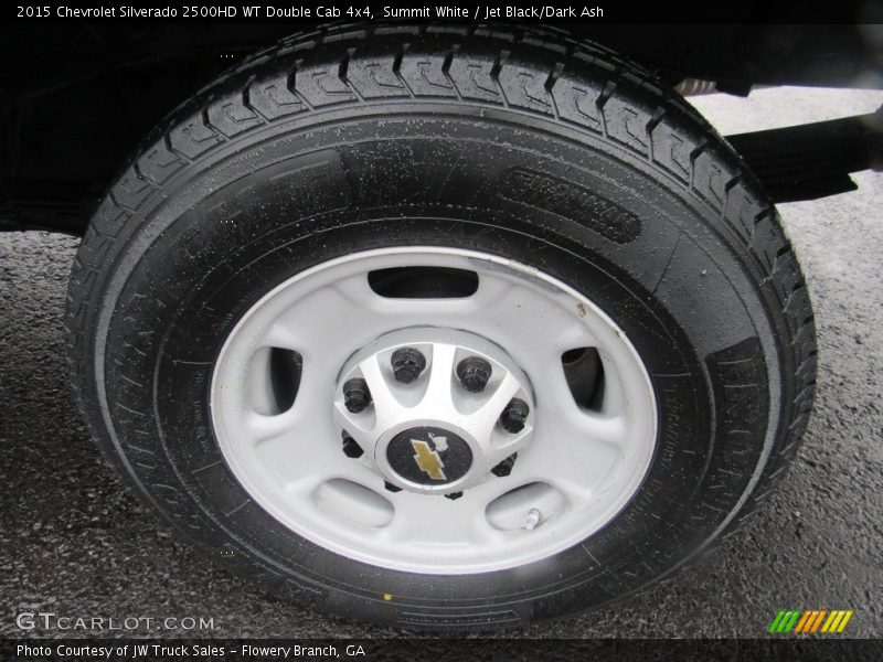 Summit White / Jet Black/Dark Ash 2015 Chevrolet Silverado 2500HD WT Double Cab 4x4