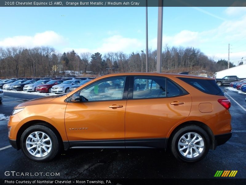 Orange Burst Metallic / Medium Ash Gray 2018 Chevrolet Equinox LS AWD