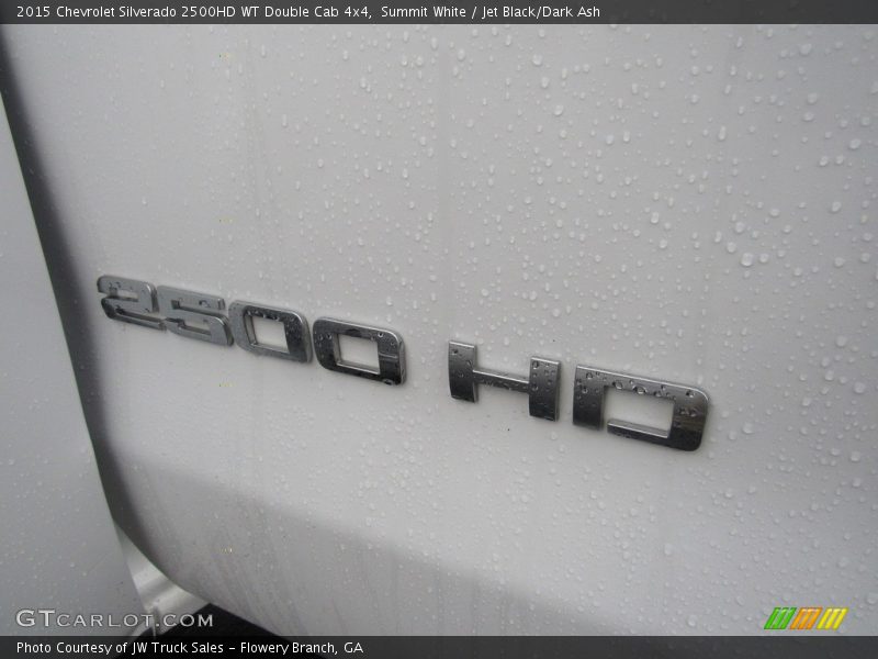 Summit White / Jet Black/Dark Ash 2015 Chevrolet Silverado 2500HD WT Double Cab 4x4