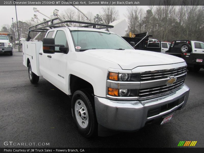 Summit White / Jet Black/Dark Ash 2015 Chevrolet Silverado 2500HD WT Double Cab 4x4