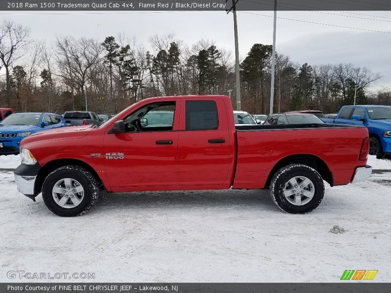 Flame Red / Black/Diesel Gray 2018 Ram 1500 Tradesman Quad Cab 4x4