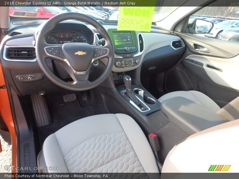Orange Burst Metallic / Medium Ash Gray 2018 Chevrolet Equinox LS AWD