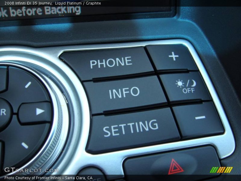 Liquid Platinum / Graphite 2008 Infiniti EX 35 Journey