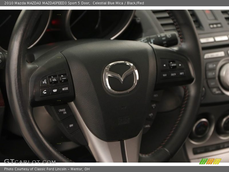 Celestial Blue Mica / Black/Red 2010 Mazda MAZDA3 MAZDASPEED3 Sport 5 Door