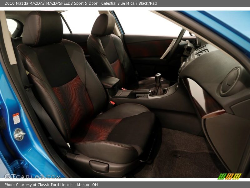 Celestial Blue Mica / Black/Red 2010 Mazda MAZDA3 MAZDASPEED3 Sport 5 Door