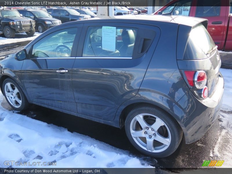 Ashen Gray Metallic / Jet Black/Brick 2014 Chevrolet Sonic LTZ Hatchback