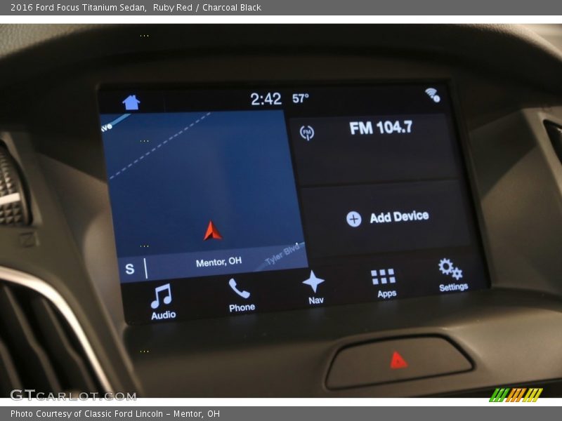 Ruby Red / Charcoal Black 2016 Ford Focus Titanium Sedan
