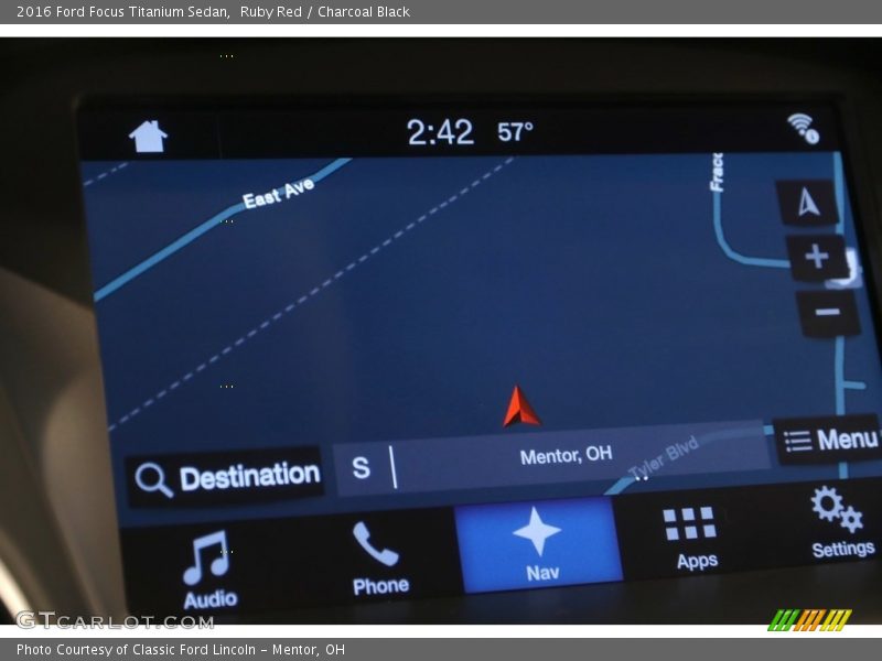 Ruby Red / Charcoal Black 2016 Ford Focus Titanium Sedan