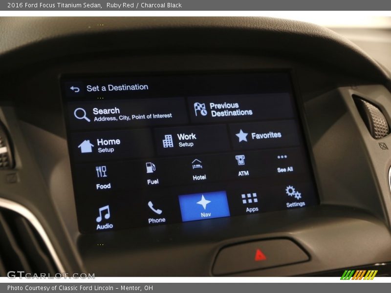 Ruby Red / Charcoal Black 2016 Ford Focus Titanium Sedan