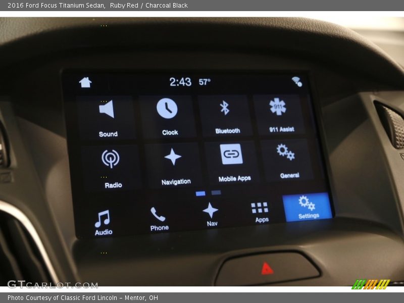 Ruby Red / Charcoal Black 2016 Ford Focus Titanium Sedan