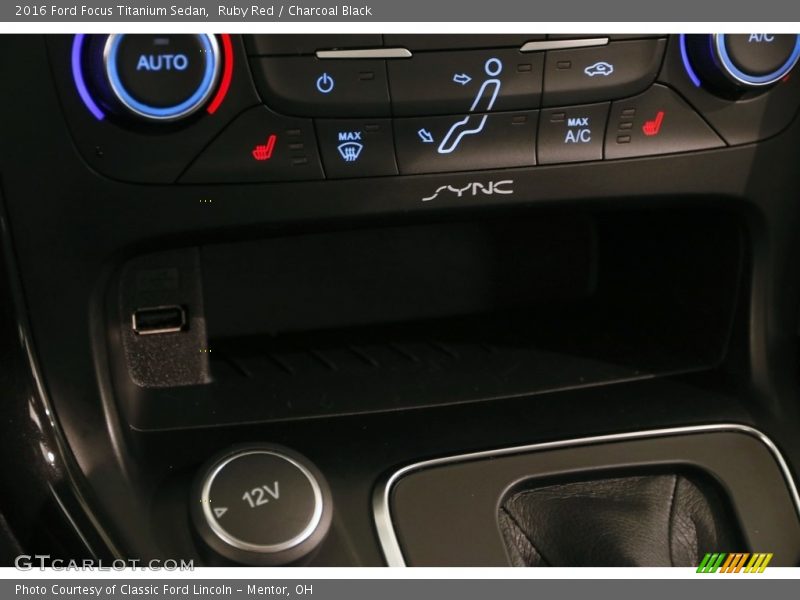 Ruby Red / Charcoal Black 2016 Ford Focus Titanium Sedan