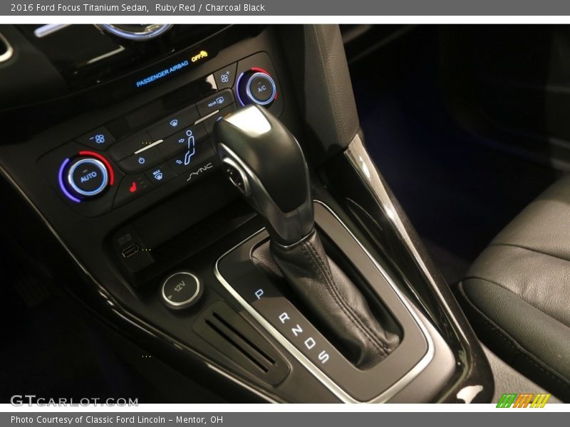 Ruby Red / Charcoal Black 2016 Ford Focus Titanium Sedan