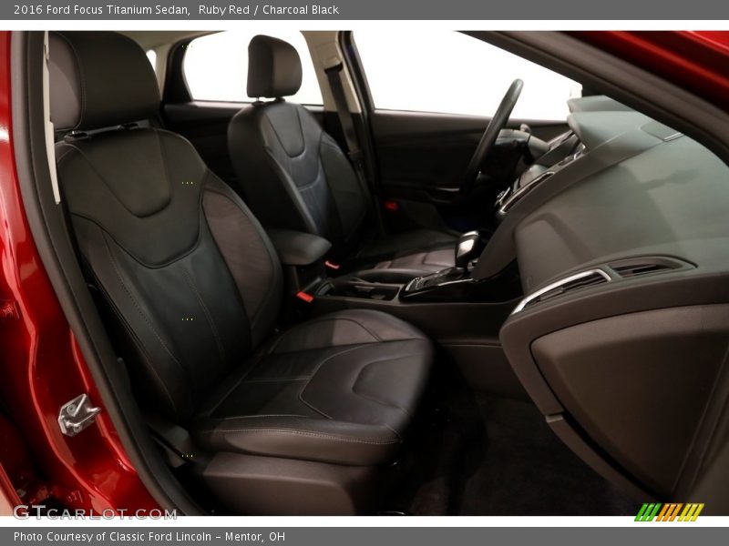 Ruby Red / Charcoal Black 2016 Ford Focus Titanium Sedan