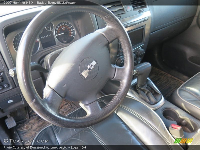Black / Ebony Black/Pewter 2007 Hummer H3 X