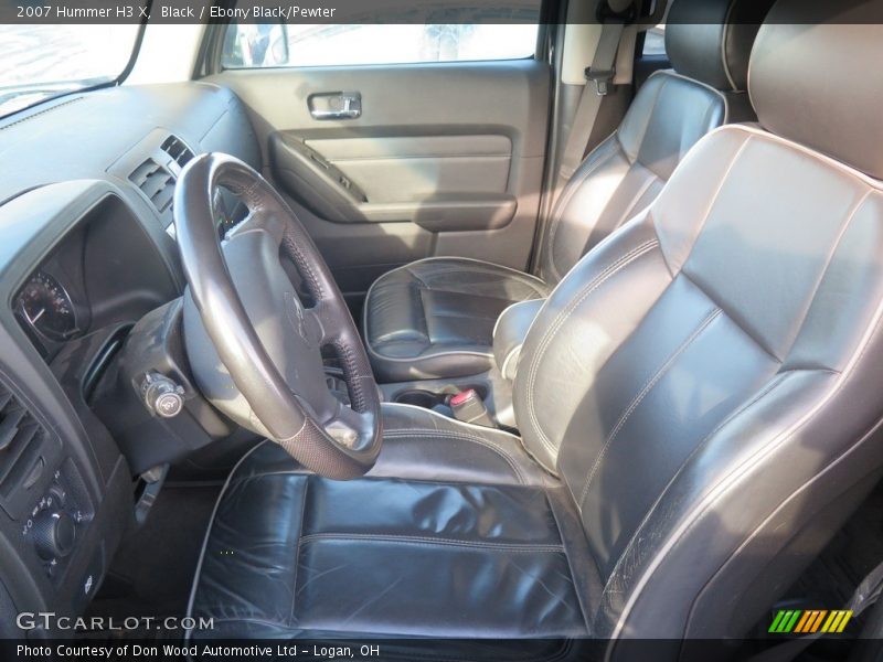 Black / Ebony Black/Pewter 2007 Hummer H3 X