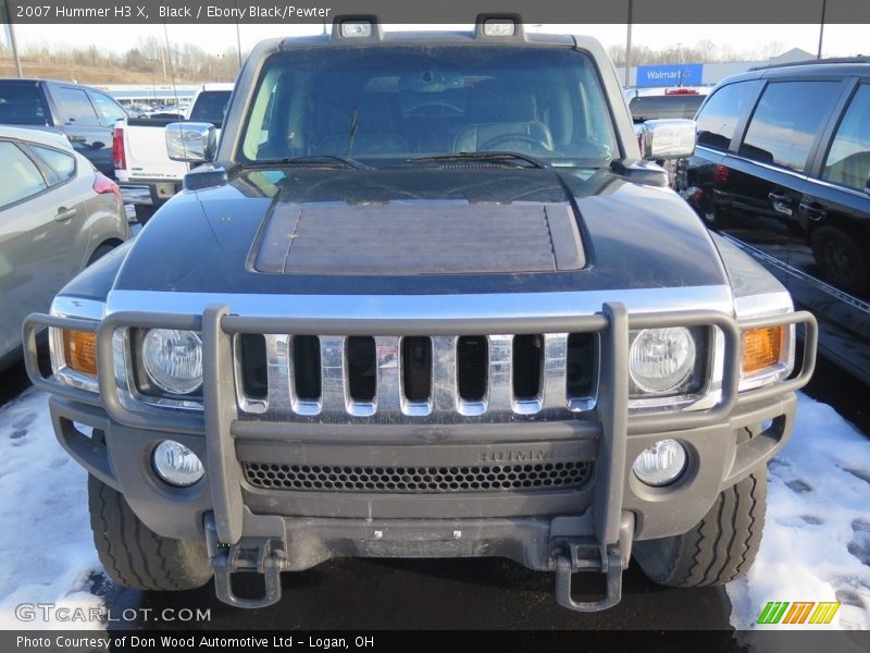 Black / Ebony Black/Pewter 2007 Hummer H3 X