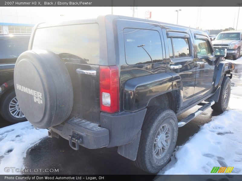 Black / Ebony Black/Pewter 2007 Hummer H3 X