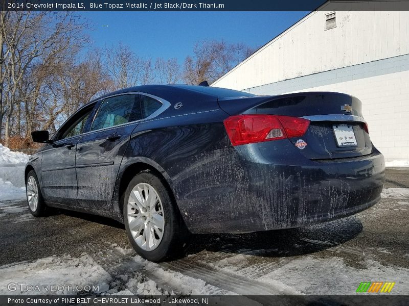 Blue Topaz Metallic / Jet Black/Dark Titanium 2014 Chevrolet Impala LS