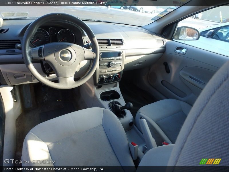 Blue Granite Metallic / Gray 2007 Chevrolet Cobalt LS Sedan