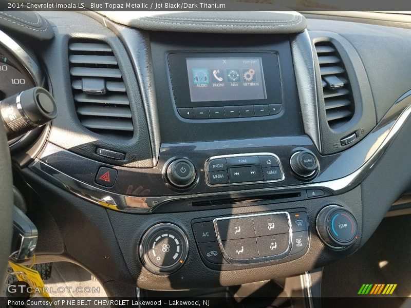 Blue Topaz Metallic / Jet Black/Dark Titanium 2014 Chevrolet Impala LS