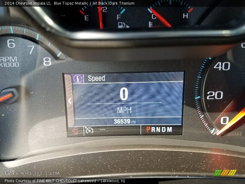 Blue Topaz Metallic / Jet Black/Dark Titanium 2014 Chevrolet Impala LS