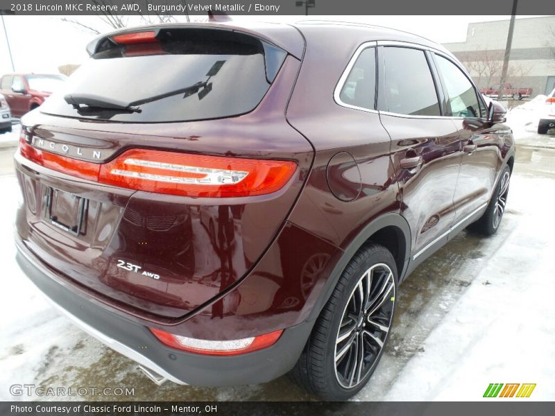 Burgundy Velvet Metallic / Ebony 2018 Lincoln MKC Reserve AWD