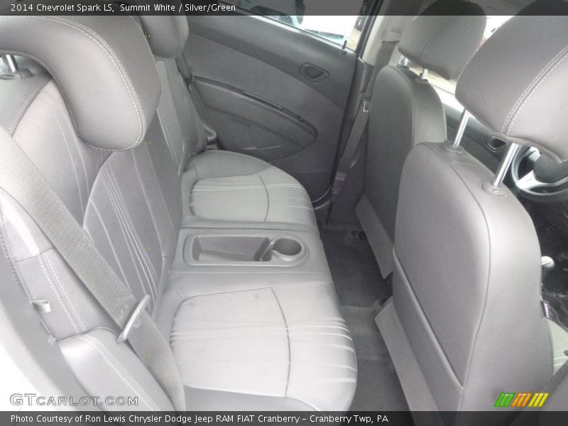 Summit White / Silver/Green 2014 Chevrolet Spark LS