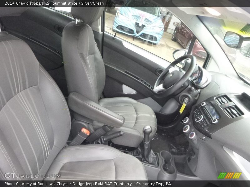 Summit White / Silver/Green 2014 Chevrolet Spark LS