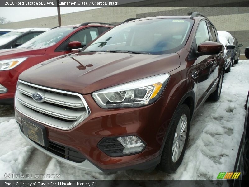 Cinnamon Glaze / Charcoal Black 2018 Ford Escape SEL 4WD