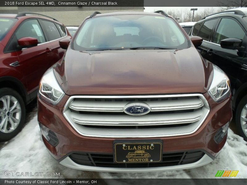 Cinnamon Glaze / Charcoal Black 2018 Ford Escape SEL 4WD