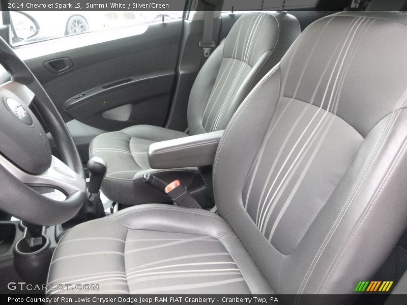 Summit White / Silver/Green 2014 Chevrolet Spark LS