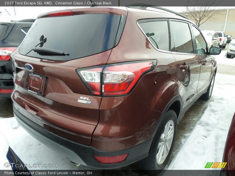 Cinnamon Glaze / Charcoal Black 2018 Ford Escape SEL 4WD
